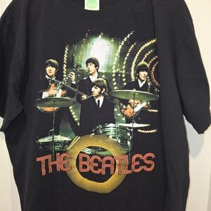 Beatles: Rock Band Vinyage Graphic T-shirt,  Apple Corps 2005, Black, Size Large